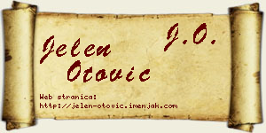Jelen Otović vizit kartica